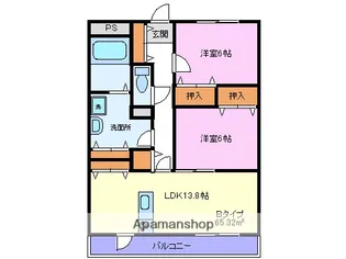 マチス ド ショパン【2階】の間取り