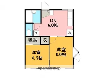 プレミール山本【1階】の間取り