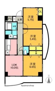 グラン クリュ壱番館【1階】の間取り