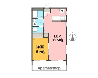 タウンパークS【5階】の間取り