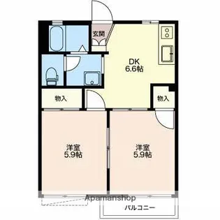 フレグランス柳町【2階】の間取り