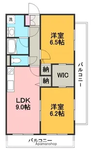 クレドゥール【301号室】の間取り