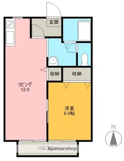 LAB南一色【2階】の間取り