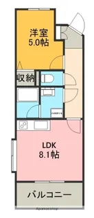 グランエール【1階】の間取り