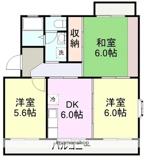 コンフォートヒルA棟【3階】の間取り