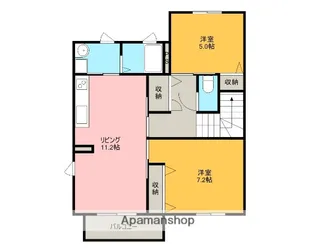 イーストヒル【2階】の間取り