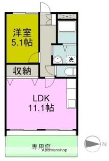 リバーサイド【1階】の間取り