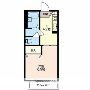 フレグランスエス【1階】の間取り