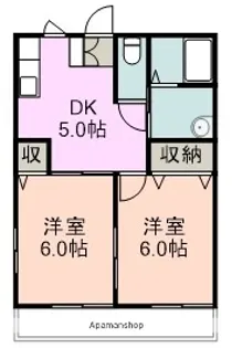 ハイムエコマ【2階】の間取り