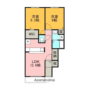 アルカンシエル【1階】の間取り