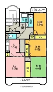 ガーデンパレス【3階】の間取り