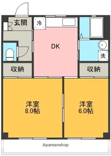 ロイヤルプラザ上土狩【3階】の間取り