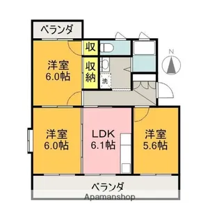 メゾンマルショウ【4階】の間取り