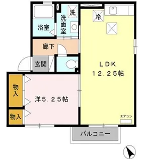ボナール・パル【1階】の間取り
