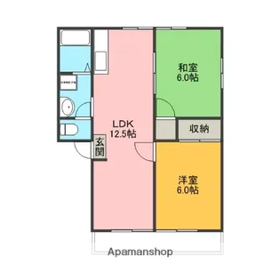 ルミネサカキ【2階】の間取り