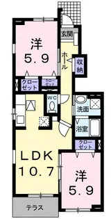 HAPPY DREAM 長泉C【1階】の間取り