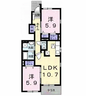 HAPPY DREAM 長泉C【1階】の間取り