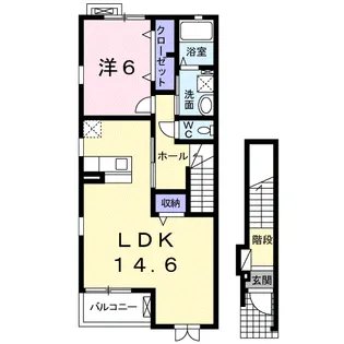プラチナムアドレス【2階】の間取り