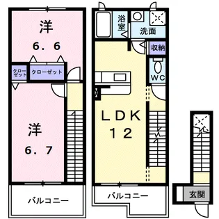 グランボア【2階】の間取り