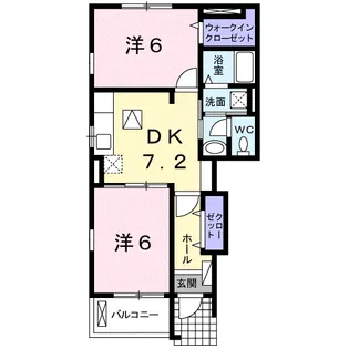 プラシード.K.【1階】の間取り