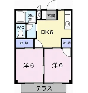 シティハイツ中丸【1階】の間取り