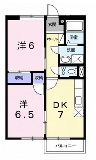 マーベラスサイトジチューⅠ【2階】の間取り
