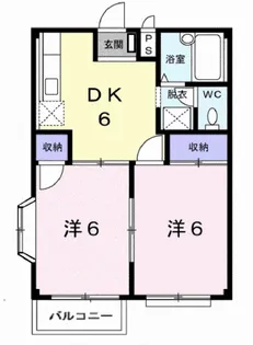 エルディム田口A【2階】の間取り
