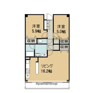 フジメン壱番館【3階】の間取り