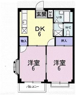 エルディム田口C【2階】の間取り