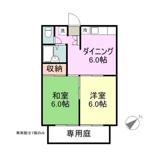 エステートピア赤松【2階】の間取り