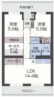 アヴィエント【4階】の間取り