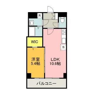 1LDKの間取り画像