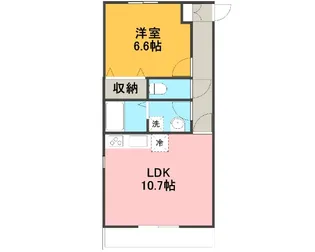 グリーンヒルズWEST I【1階】の間取り