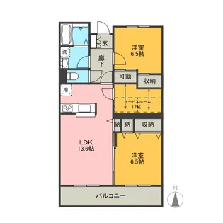 パラッツォ トガリーゼ【5階】の間取り