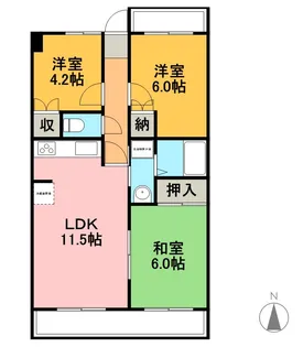 サンパークヒルズ高砂【1階】の間取り