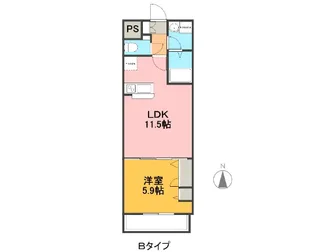 セルビシオ【5階】の間取り