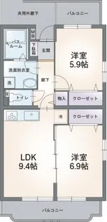 コンフォート荻素【2階】の間取り