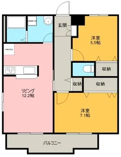 サンフィールド サウス【1階】の間取り