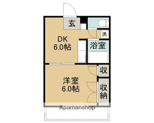 ハウスNO.1【3階】の間取り