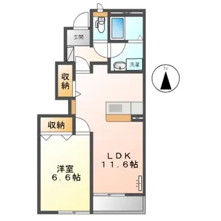ラヴィアンローズS【1階】の間取り