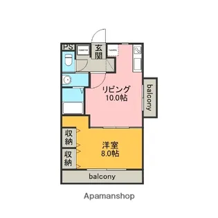 ヴィブレセレーネ【3階】の間取り