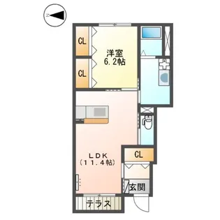 エルモ【1階】の間取り