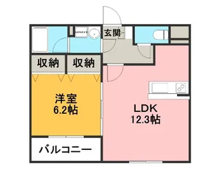 マイフェア裾野【1階】の間取り