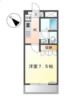 ア・ラ・モード【2階】の間取り