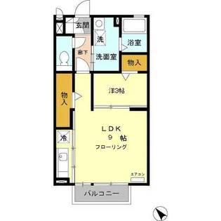 アドミラーブル【202号室】の間取り