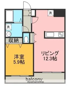 リフィール徳倉【1階】の間取り