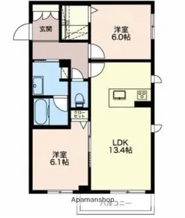 カーサさくら【3階】の間取り