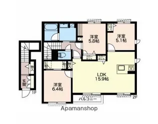 LA FAMILLE【2階】の間取り