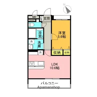 ル・レーヴ【3階】の間取り