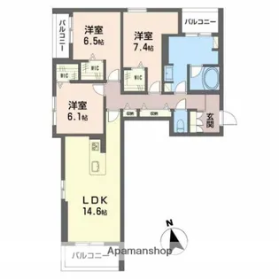 PROMENADE長泉【3階】の間取り